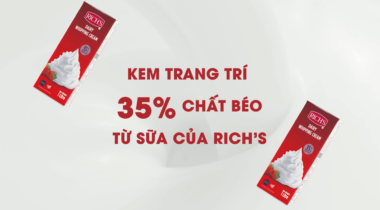 Giới thiệu Kem Trang Trí 35% Chất Béo Từ Sữa Của Rich
