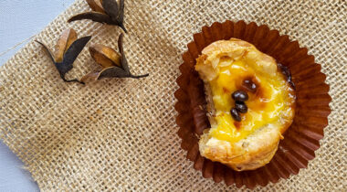 Bánh tart trứng sau khi nướng