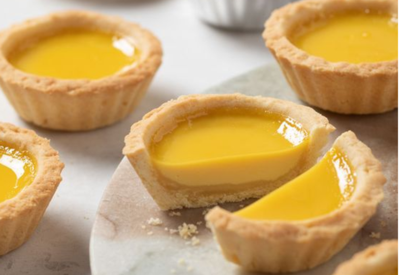 Bánh tart kem custard hương vị béo ngậy và kết cấu giòn tan được rất nhiều người yêu thích