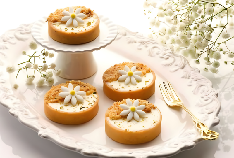 Bánh tart sầu riêng có hương vị thơm nhẹ, ngậy béo từ kem sầu riêng được các “tín đồ" mê sầu yêu thích