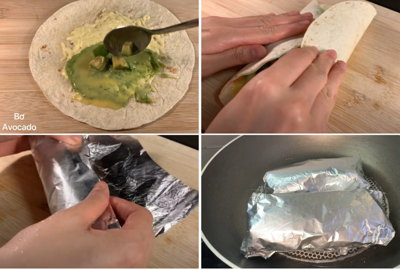 Bánh burrito chay sẽ có hương vị thanh mát từ rau củ quả và một chút béo nồng từ lớp sốt (Nguồn: Rose Cooking)