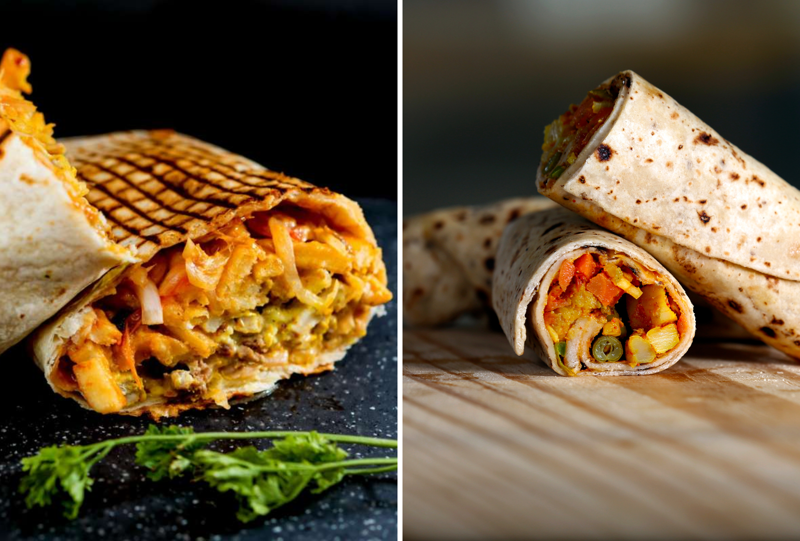 Bánh tacos Pháp có kích cỡ to với lớp nhân chứa nhiều nguyên liệu hơn bánh burrito (Nguồn: Canva, Mon Panier Latin)