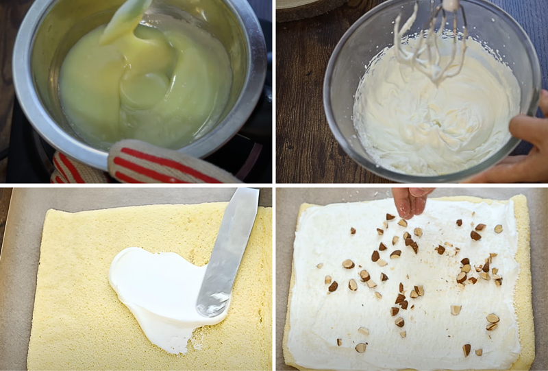 Kem Raffaello là sự kết hợp giữa socola trắng, kem tươi và nước cốt dừa giúp tạo nên hương vị béo ngậy cho bánh (Nguồn: Sukie’s Kitchen)