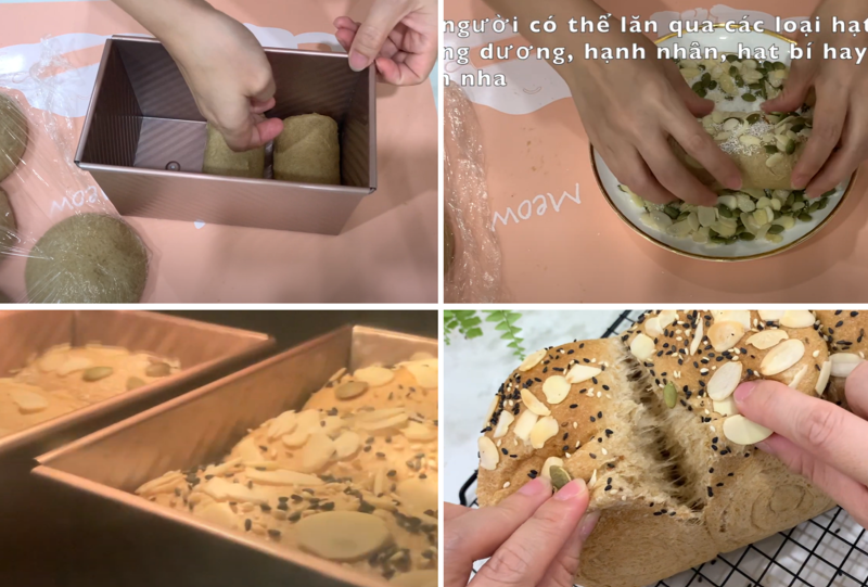 Cách làm bánh mì nguyên cám khá đơn giản, chủ yếu bạn cần lưu ý thời gian thực hiện các thao tác