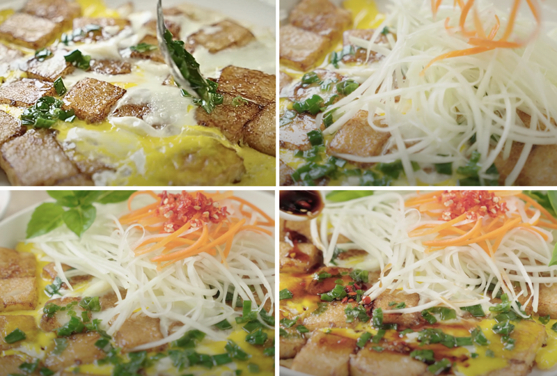 Đồ ăn kèm như rau sống, nước chấm, đu đủ bào, đồ chua giúp cân bằng vị, giảm béo, tạo sự hài hòa trong bữa ăn (Nguồn: Cô Ba Bình Dương)