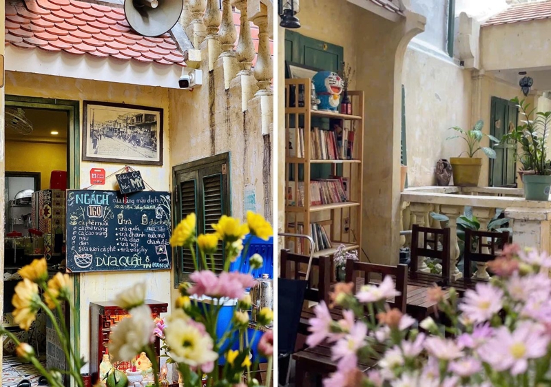 Ngách 160 cafe cũng sở hữu phong cách bày trí cổ điển và thơ mộng