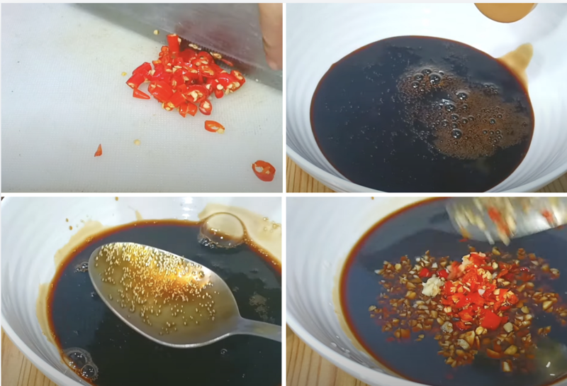 Nước chấm tương ớt chua ngọt giúp gia tăng hương vị của món ăn