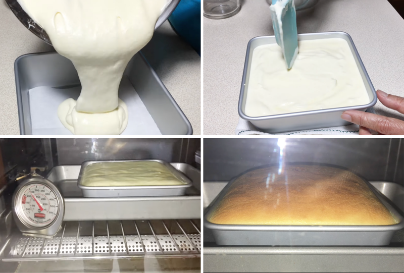 Nướng bánh trong vòng 60 phút, nhiệt độ khoảng 140°C - 160°C 