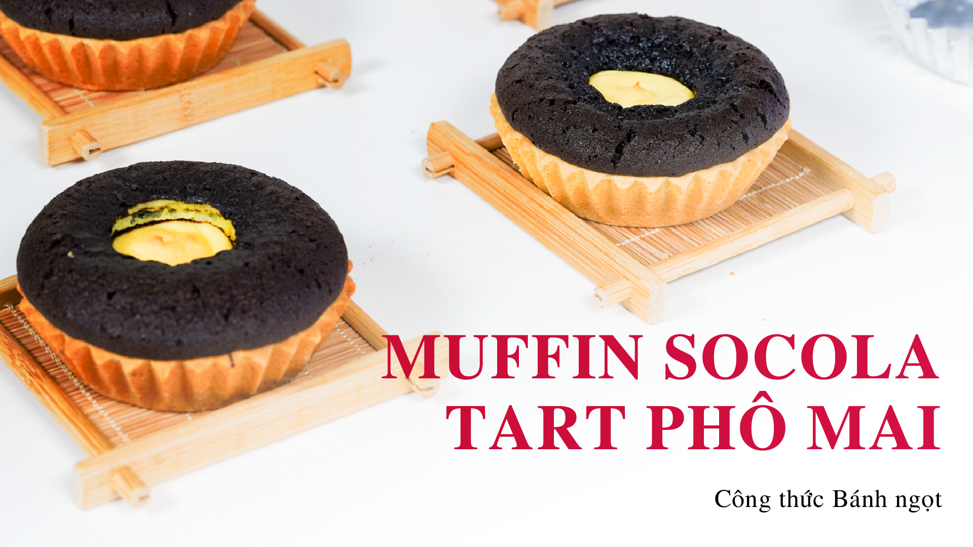 Chocolate Muffin Tart with Cheese Filling